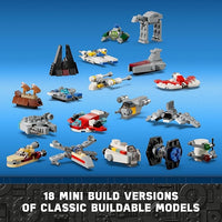 LEGO Star Wars Calendario de Adviento 2024 18 minimodelos de Juguete coleccionables, 6 Personajes, Idea de Regalo prenavideño para niños, niñas y Fans de 6 años en adelante 75395