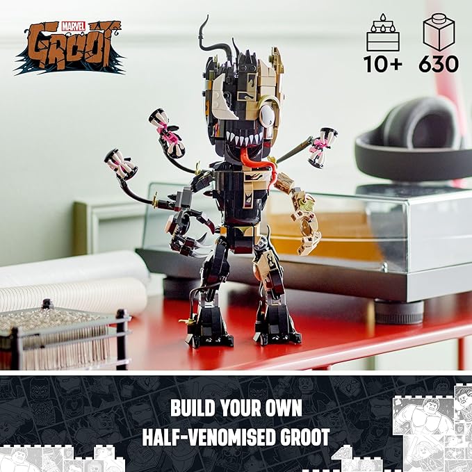 LEGO Super Heroes Marvel 76249, Groot Venomizado, Bloques de Construcción para Niños y Niñas a Partir de 10 Años, Set de Jugetes Creativos, Idea Regalo para el Día del Niño (630 Piezas)