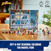 LEGO Marvel Calendario de Adviento 2024 Spider-Man Regalo por Las Fiestas para niños y niñas 76293