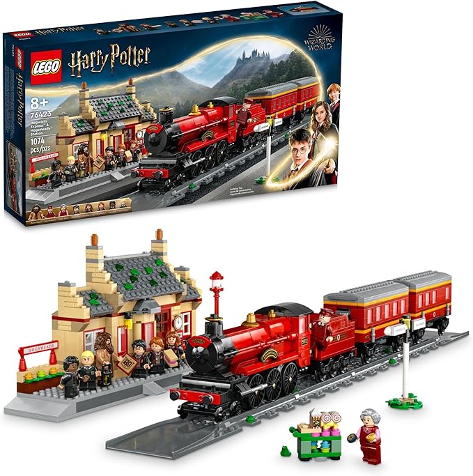 LEGO Set de Juguetes de construccion Harry Potter TM Expreso de Hogwarts y Estación de Hogsmeade™ 76423 (1,074 Piezas)
