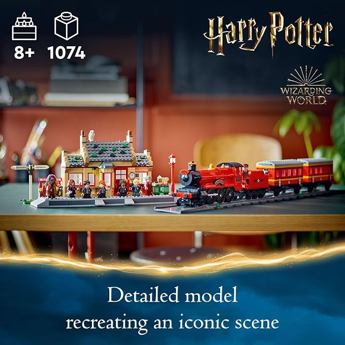 LEGO Set de Juguetes de construccion Harry Potter TM Expreso de Hogwarts y Estación de Hogsmeade™ 76423 (1,074 Piezas)