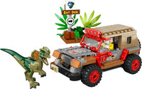 LEGO Jurassic Park Dilophosaurus Embush 76958 - Juego de juguetes de construcción para Jurassic Park 30 aniversario, juguete de dinosaurio con figura de Dino y juguete de coche Jeep; idea de regalo para nietos y niños a partir de 6 años