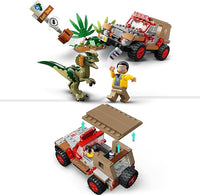 LEGO Jurassic Park Dilophosaurus Embush 76958 - Juego de juguetes de construcción para Jurassic Park 30 aniversario, juguete de dinosaurio con figura de Dino y juguete de coche Jeep; idea de regalo para nietos y niños a partir de 6 años