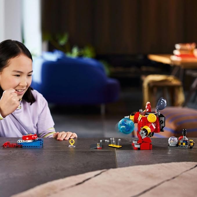 LEGO Sonic The Hedgehog Sonic vs. Dr. Eggmans eirobot Speelgoed voor Kinderen pone Sonics Snelheidsbol en 6 figuren, Rollenspel Regalo voor Jongens en Meisjes Vanaf 8 Jaar 76993