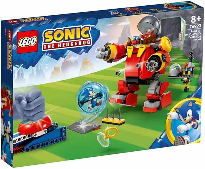 LEGO Sonic The Hedgehog Sonic vs. Dr. Eggmans eirobot Speelgoed voor Kinderen pone Sonics Snelheidsbol en 6 figuren, Rollenspel Regalo voor Jongens en Meisjes Vanaf 8 Jaar 76993