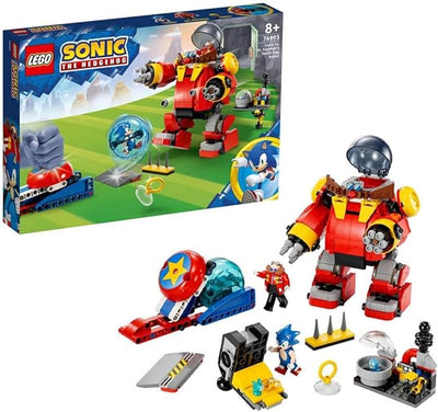 LEGO Sonic The Hedgehog Sonic vs. Dr. Eggmans eirobot Speelgoed voor Kinderen pone Sonics Snelheidsbol en 6 figuren, Rollenspel Regalo voor Jongens en Meisjes Vanaf 8 Jaar 76993
