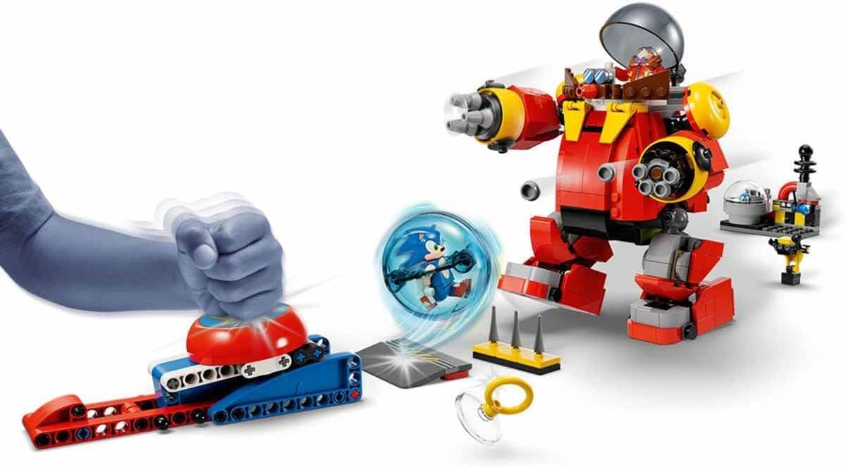 LEGO Sonic The Hedgehog Sonic vs. Dr. Eggmans eirobot Speelgoed voor Kinderen pone Sonics Snelheidsbol en 6 figuren, Rollenspel Regalo voor Jongens en Meisjes Vanaf 8 Jaar 76993
