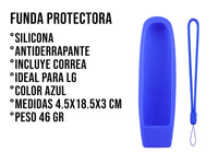 Funda de Silicon Modelos LG Magic - Azul