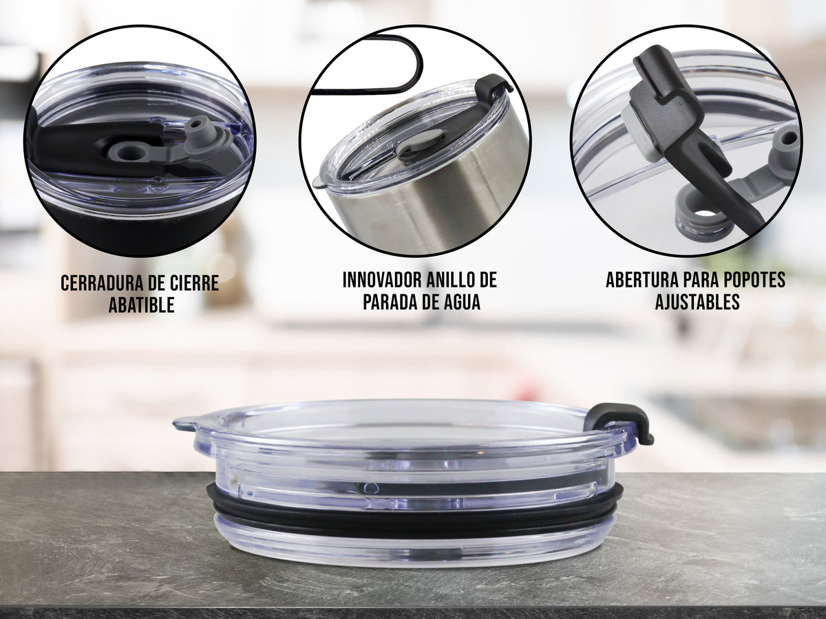 Tapa Hermética Anti Derrames 20 oz