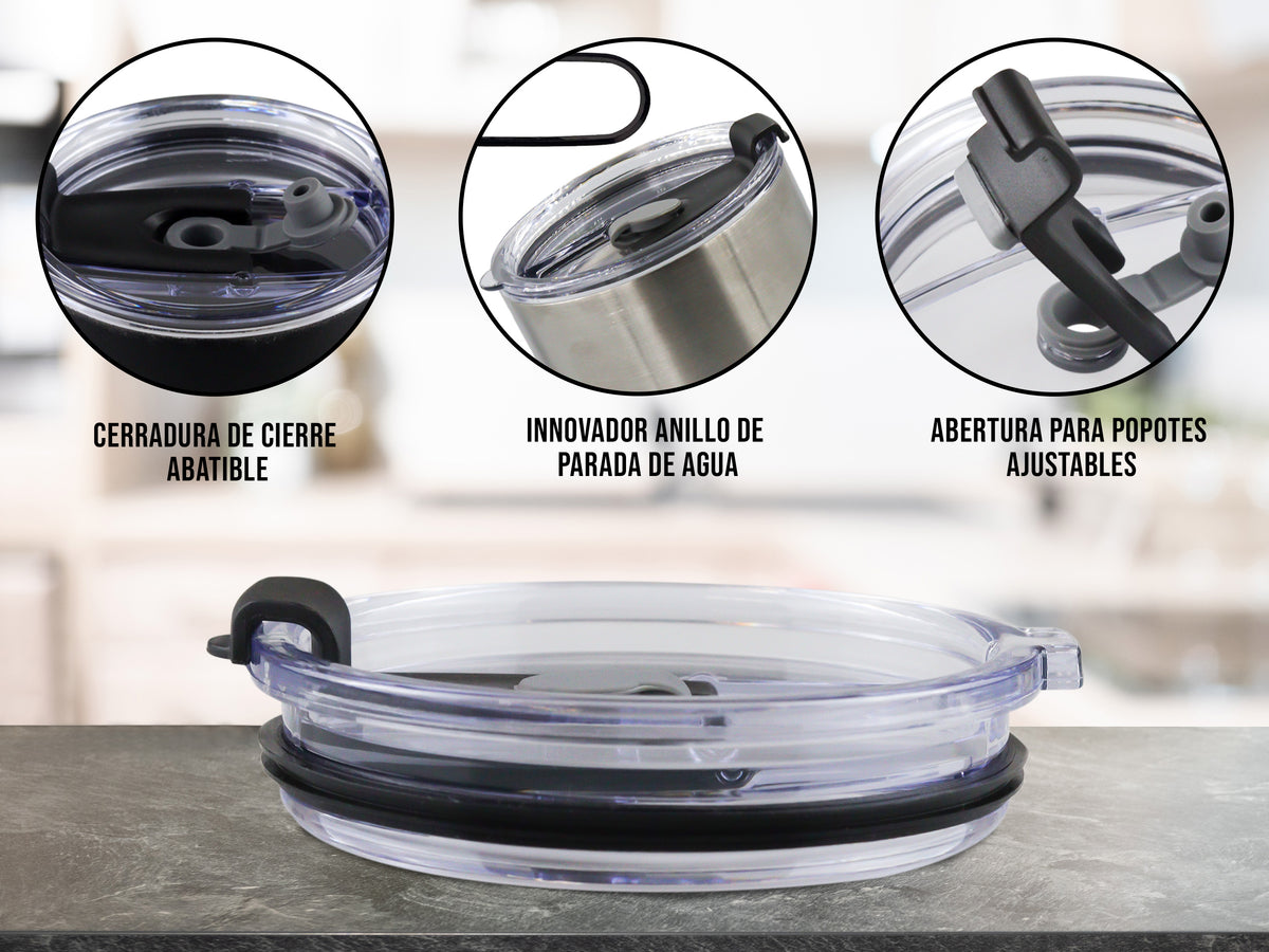 Tapa Hermética Anti Derrames 30 oz