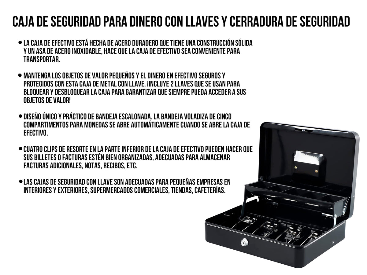 Caja de seguridad con 2 Llaves