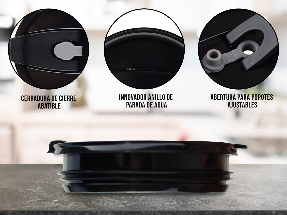 Tapa Termo Acrílico Negra 20 oz