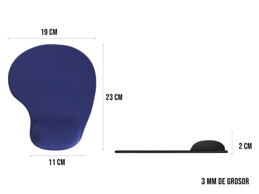 Mousepad Tapete Ergonómico Paraomputadora - Azul