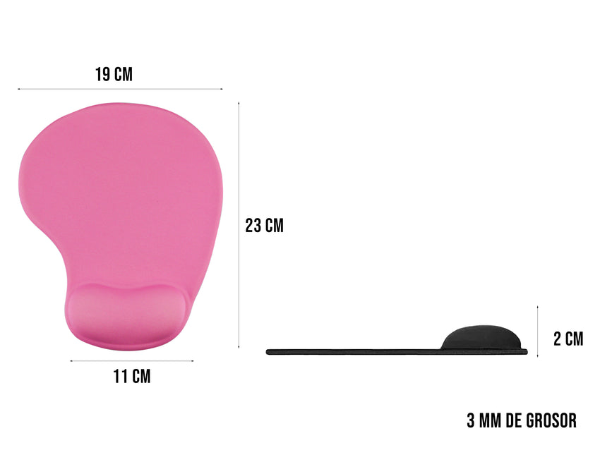 Mousepad Tapete Ergonómico Paraomputadora - Rosa