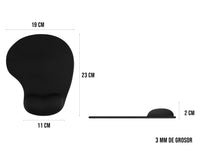 Mousepad Tapete Ergonómico Paraomputadora - Negro