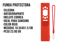 Funda de Silicón Samsung Solar 4k - Rojo