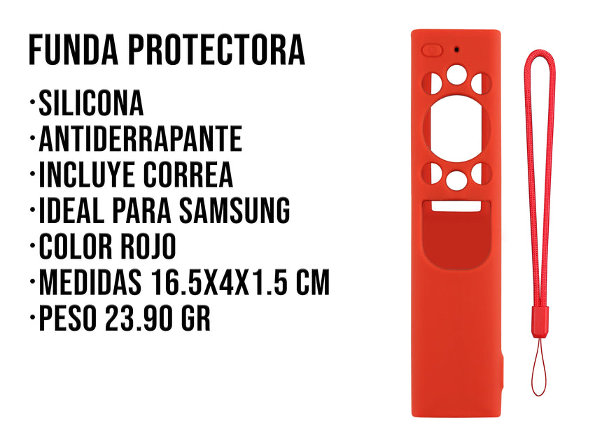 Funda de Silicón Samsung Solar 4k - Rojo