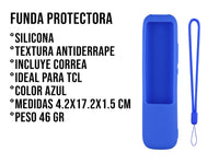 Funda de Silicón Para TCL RC902NF - Azul