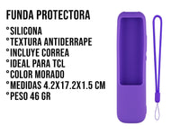 Funda de Silicón Para TCL RC902NF - Morado