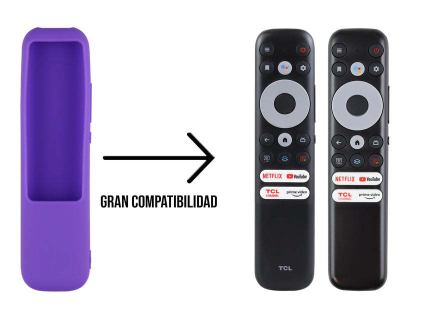 Funda de Silicón Para TCL RC902NF - Morado