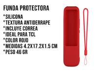 Funda de Silicón Para TCL RC902NF - Rojo