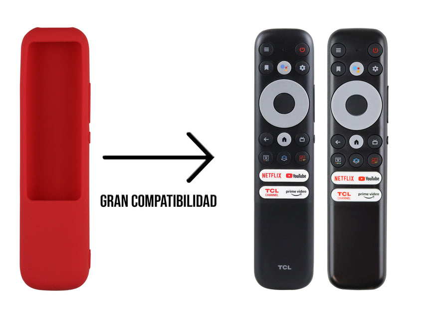 Funda de Silicón Para TCL RC902NF - Rojo