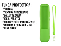 Funda de Silicón Para TCL RC902NF - Verde Fosforescente