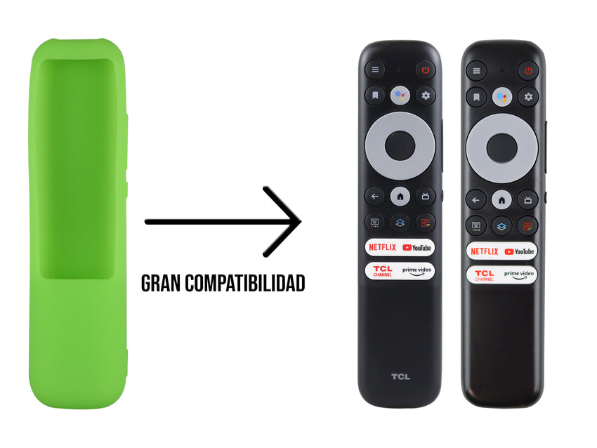 Funda de Silicón Para TCL RC902NF - Verde Fosforescente