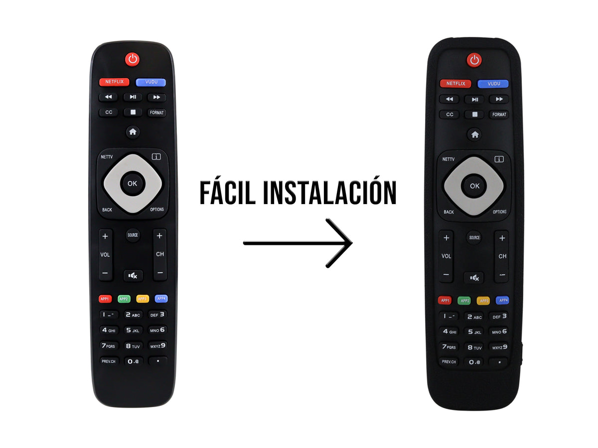 Funda de Silicon Modelos Philips - Negro