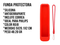 Funda de Silicon Modelos Philips - Rojo