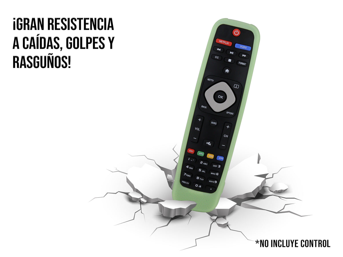 Funda de Silicon Modelos Philips - Verde Fosforescente