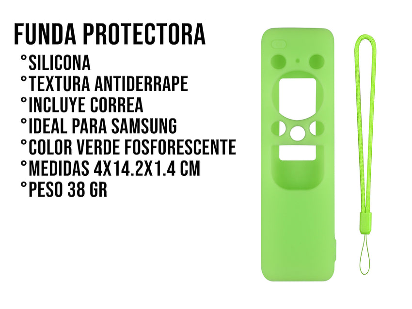 Funda de Silicon Para Samsung BN59-01432D - Verde Fosforescente