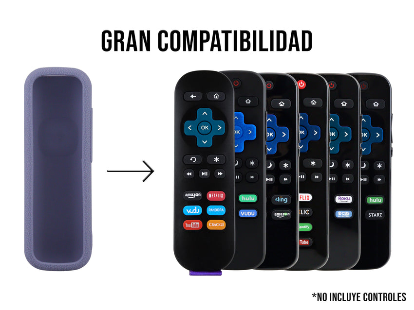 Funda Silicon Universal Roku - Gris