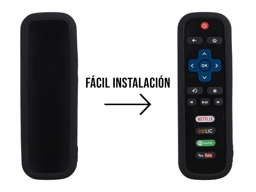 Funda Silicon Universal Roku - Negro