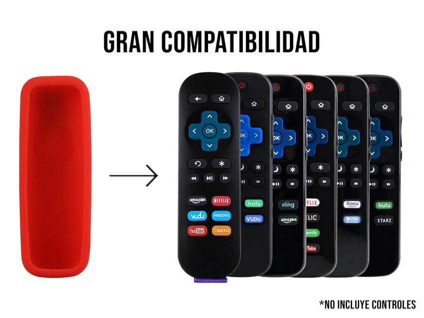 Funda Silicon Universal Roku - Rojo