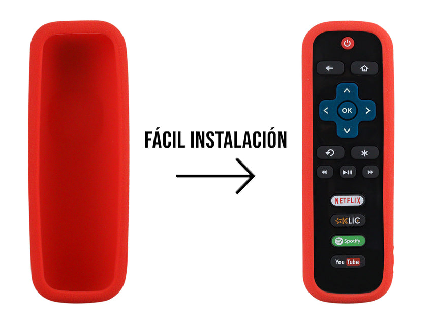 Funda Silicon Universal Roku - Rojo