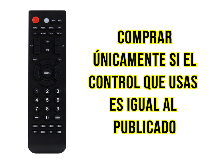 Control Para Hitachi Pantalla