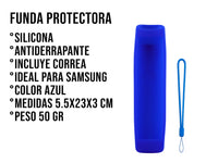 Funda Silicon Modelos Samsung Largos - Azul