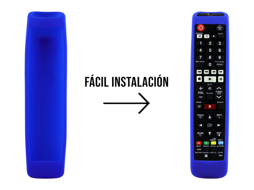 Funda Silicon Modelos Samsung Largos - Azul