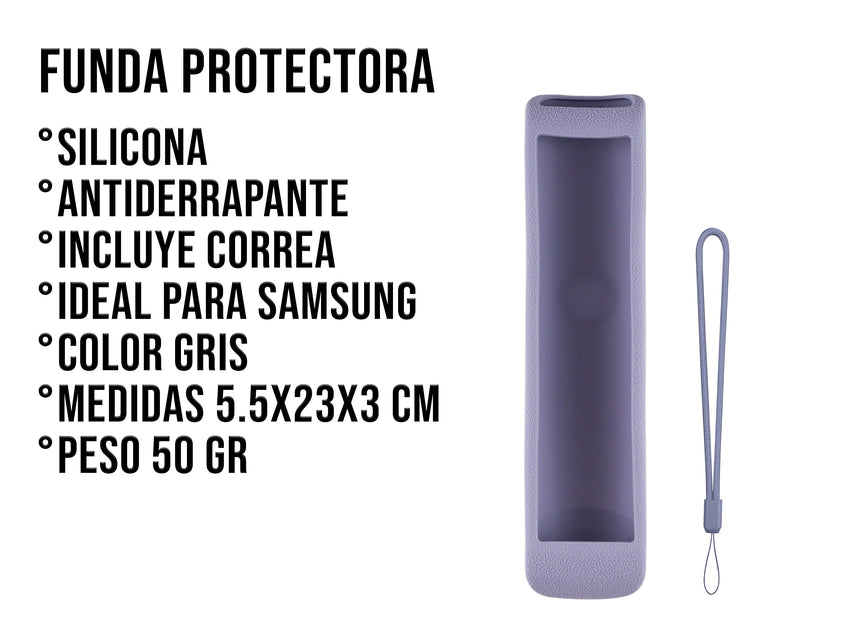 Funda Silicon Modelos Samsung Largos - Gris