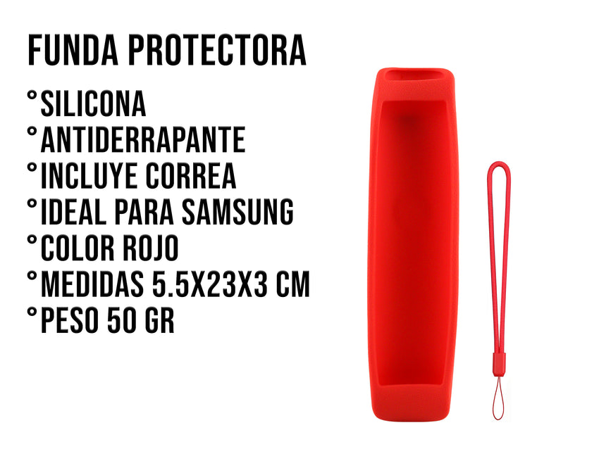 Funda Silicon Modelos Samsung Largos - Rojo