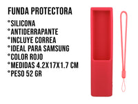 Funda Silicon Modelos Samsung - Rojo