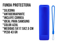 Funda Silicon Modelos Samsung cortos - Azul