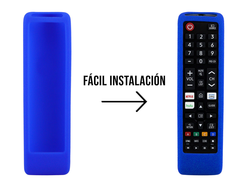 Funda Silicon Modelos Samsung cortos - Azul