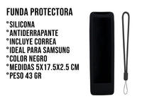 Funda Silicon Modelos Samsung cortos - Negro