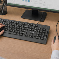 Teclado Alámbrico Usb Ergonómico