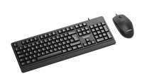 Combo Teclado y Mouse Philips Alámbricos Serie 2000, USB Plug & Play, Teclado de Tamaño Completo, Mouse Óptico 1200 dpi, Teclas Multimedia, Compatible con Windows, Mac y Linux, Negro