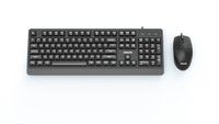 Combo Teclado y Mouse Philips Alámbricos Serie 2000, USB Plug & Play, Teclado de Tamaño Completo, Mouse Óptico 1200 dpi, Teclas Multimedia, Compatible con Windows, Mac y Linux, Negro