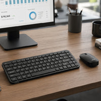 PHILIPS Combo Teclado y Mouse Inalámbricos SPT6338, Conexión 2.4 GHz, Mouse Silencioso 1600 dpi, Diseño Compacto, Teclas Multimedia, Compatible con Windows, Mac y Linux