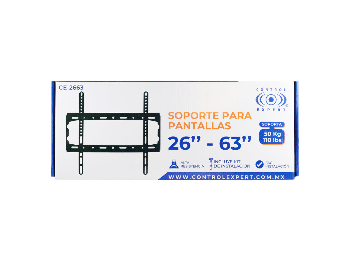 Soporte de Pared para Pantalla de 26” a 63” – Ajustable y Escalable